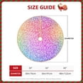 thumbnail image 4 of Kll Colorful Glitters Christmas Tree Skirt 30",Party Decorations Farmhouse For Christmas Decorations Holiday Party, 4 of 8