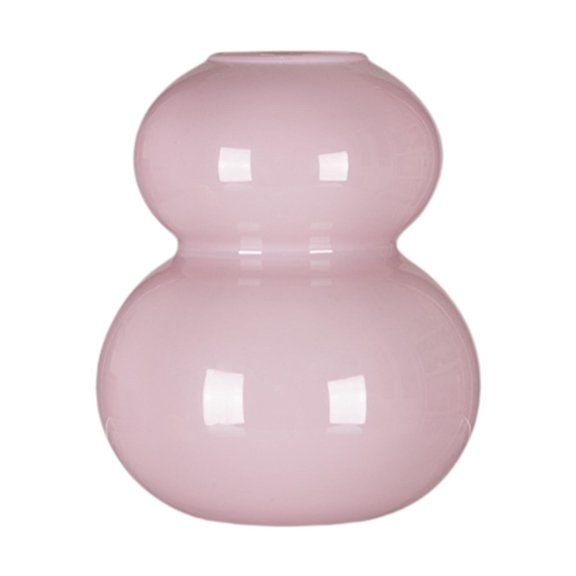 TISHITA Gourd Shaped Flower Vase Decorative Vase Home Decor Tabletop Decoration Floral Arrangement for Living Room Cafe Balcony Table Pink