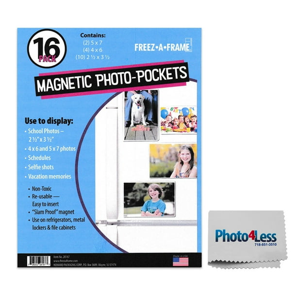 Exclusive Package! Pack of 16 Freez A Frame Clear Pockets (2