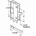 thumbnail image 2 of Sliding Screen Door Latch and Pull, 3 in. Hole Center, Black Plastic, 2 of 5