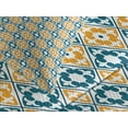 thumbnail image 4 of Ambesonne Moroccan Quilted Bedspread Set 3 Pcs, Spanish Azulejo Style, King Size, Teal Marigold White, 4 of 5
