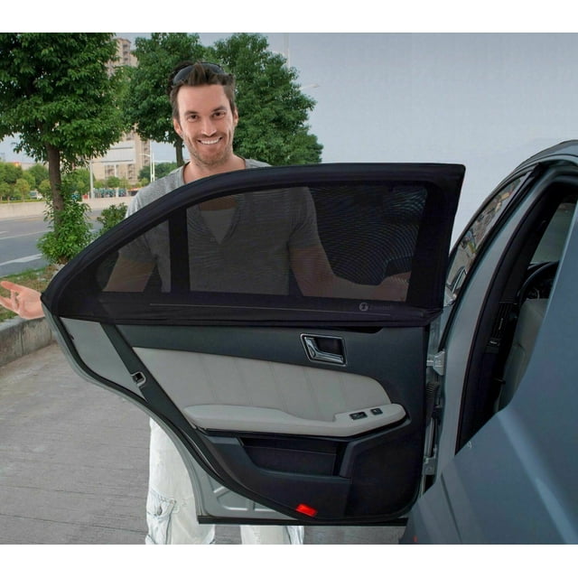 Parasol para coche, protector solar, aislamiento térmico, mosquitera para ventana de coche, privacidad para coche, cortina lateral para coche