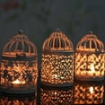 thumbnail image 3 of Dserhfy Hanging Hollow Candle Holder Stand Antique Moroccan Style Lantern Wedding Decor, 3 of 7