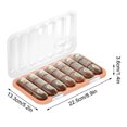 thumbnail image 3 of Organizador de pastillas semanal de 7 días | Caja portátiles para medicamentos con gran capacidad | Caja pequeña para vitaminas y medicamentos, tamaño bolsillo | Plástico duradero | Para uso de, 3 of 5