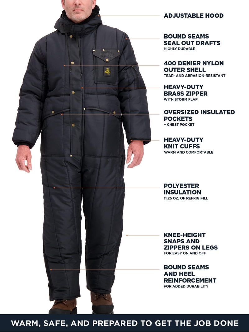 RefrigiWear Iron-Tuff Insulated Coveralls with Hood, RRK150