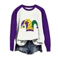 thumbnail image 2 of Gibobby Sudadera Mujer Moda Camisa de manga larga para mujer Carnival Sudadera morada (Blanco, XXL), 2 of 5