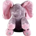 thumbnail image 1 of Interactive Animated Singing & Peek-A-Boo Plush Elephant Stuffed Animal with Floppy Ears, Engaging Musical Baby Toy - Easter Gift for Kids,Pink Gift for Fans, 1 of 5