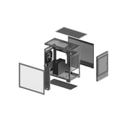Rosewill Micro ATX Mini Tower PC Case with Pre-Installed 400W Power Supply | Left Temper Glass Side Panel | Front and Side Mesh | 240mm & 280mm Radiator Support | 1 x USB 2.0 | 2 x USB 3.0 | 1 x 120m
