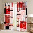 thumbnail image 2 of Castle Fairy Geometric Rectangle Black Out Curtains for Teenagers,Abstract Minimalist Curtains Pack Of 2 (42X63 Each),Vintage Aesthetic Bedroom Curtains,Microfiber Bedroom Decor, 2 of 6