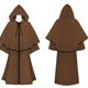 thumbnail image 1 of Capa de mujer unisex, túnica de monje medieval, túnica de cosplay, chal, disfraz de escenario, capa grande, capa para mujer, 1 of 6