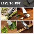 thumbnail image 4 of Stainless Steel Scallion Cutter Shredder, Vegetable Chopper For Herbs, Garlic, Onions, and Garnishes, Gifts, 4 of 8