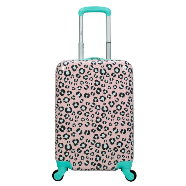 Kids' Hardside Carry On Spinner Suitcase,Animal Print