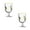 A, variant on Vintage Lemon Pattern Juices Glasses Set Of 4 Sturdy 360ml Glass Cups For Cocktails Water Decor Party Essential