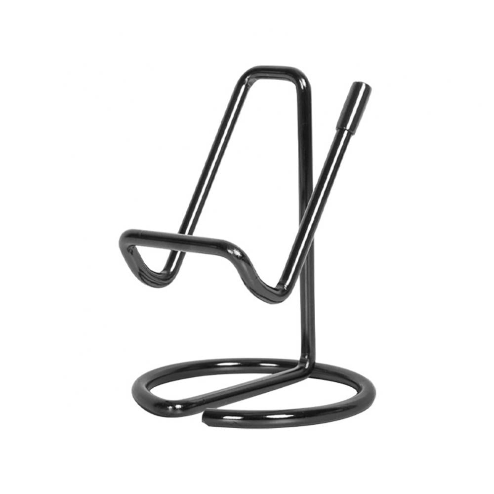 Metal Business Card Holder for Desk, Cell Phone Stand, Elegant Line