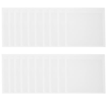 

20Pcs Self-Adhesive Index Card Pockets Card Holders for Organizing Warehouse Label Pockets
