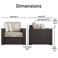 thumbnail image 2 of Serta Laguna Fauteuil de Patio en Osier Brun, 2 of 16