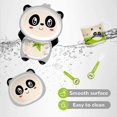 thumbnail image 3 of 2024 New Kids Dinnerware Set Dinner Set Baby Plate Bowl Bamboo Fiber Fork (Panda), 3 of 5