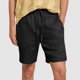 thumbnail image 2 of Pantalones de Hombre Elástico Cintura Músculo Casual Imitación Algodón Lino Textura Atado Cinco Cuartos de Pantalones Cortos, 2 of 9