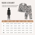 thumbnail image 4 of Yiaed Leopard And Zebra Print Pajamas Women's Long Sleeve Sleepwear Soft Button Down Loungewear Pjs Lounge Set Nightwear Womens Pajama Pants-XX-Large, 4 of 7