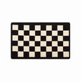 thumbnail image 5 of JML Non-Slip Microfiber & Rubber Doormat - Soft Entryway Rug for Home/Office (16"x24") - Easy Clean Door Mat for Indoor/Outdoor Use, Black And White Checkerboard, 5 of 5