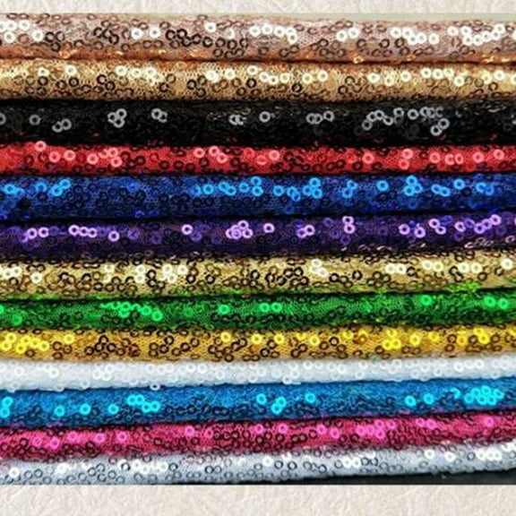 FRCOLOR  3 Mm Sequin Costume Fabric Gold Table Runners Sequins Tablecloth Golden
