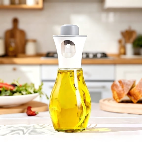 Werulen Oil Sprayer for Cooking Glass Bottle, Fine Mist Nozzle Pump Dispenser, BBQ Grill Baking Oil Sprayer, Large Opening Refillable Oil Mister, Healthy Cooking Oil Spray Bottle