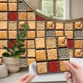 thumbnail image 1 of ICQOVD Crystal Tile Stickers DIY Self-Adhesive Wall Stickers, 1 of 2