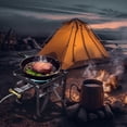 thumbnail image 3 of Vivicreate 185000 BTU camping outdoor cast iron party camp garden stove grill propane gas burner include CSA listed regulator and gas pipe, 3 of 7
