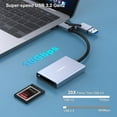 thumbnail image 1 of BENFEI CFexpress Type B Card Reader with USB 3.2 (Gen 2) 10Gbps USB-C&USB-A 2-in-1 Type B CFexpress Adapter Compatible with Windows/Mac/Linux/Android(Not for XQD Card), 1 of 5