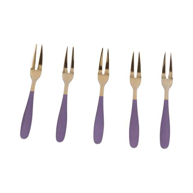 Tenedor, 5 piezas Tenedor de fruta Tenedor de fruta inoxidable Mini tenedor Durabilidad extendida