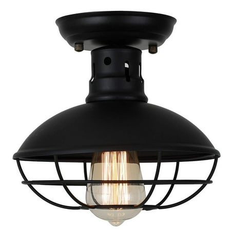 

Retro Metal Ceiling Light Industrial Vintage Ceiling Light Rustic Round Cage Pendant Lamp