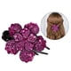thumbnail image 5 of Pinzas para el pelo con diamantes de imitación para mujer, horquillas para el pelo, pinzas para el pelo para cabello grueso Rosa roja, 5 of 6