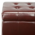 thumbnail image 5 of SAFAVIEH Small Manhattan Storage Bench Cordovan, 5 of 7