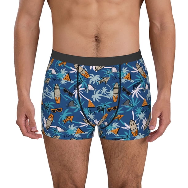 Fotbe Hawaiian Style Calzoncillos Tipo Boxer con Bolsa de Soporte Total para Hombre, X-Temp Fresco, Transpirable y de Secado Rápido-XX-Large