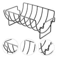 thumbnail image 5 of LEORX Grilling Tray Barbecue Rack Black 1Set for Cooking Steak at Outdoor Barbecues, 5 of 8