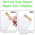 thumbnail image 2 of TRAHOO-14 Vertical Blind Repair Vane Savers, Louver Replacement Parts Maintenance Clips/Blind Fixers (Yellow), 2 of 4