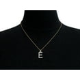 thumbnail image 6 of SuperJeweler E Initial Necklace In 14 Karat Yellow Gold With 20 Diamonds, With Free 18 Inch Chain, For Women, 6 of 6