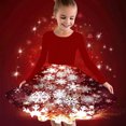 thumbnail image 2 of FamilyThread Girls Christmas Dress Long Sleeve Dress for Girls Swing Twirly Skater Dresses Tree Print Casual A Line Dresses For 4-12Y, 2 of 5