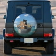 thumbnail image 3 of Kll Two Brave Cats Are Floating On The Sea Iceberg Tire Cover,Universal Wheel Tire Cover For Trailer, Rv, Suv, Truck,Camper And Many Vehicle,(17 Inch), 3 of 7