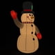 thumbnail image 3 of Muñeco de nieve inflable VidaXL para decoración navideña con luces LED, 3 of 9