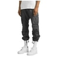 thumbnail image 5 of Black Dress Pants Men Loose Fit Mens Cargo Corduroy Pants Elastic Waist Drawstring Sweatpants Casual Pant Loose Fit Sweatpants for Men Open Bottom, 5 of 9