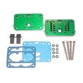 thumbnail image 1 of Quick Fuel Technology QFT34-106 E85 Metering Block with Primary & Secondary Holley 4150 Quick Fuel Carburetor, Green Anodize, 1 of 3