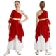 thumbnail image 3 of Vestido de baile lírico de Ballet con un hombro para niñas, vestidos metálicos con dobladillo Irregular y manga acampanada, disfraz de adoración cristiana, 3 of 5