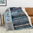 thumbnail image 4 of Godson Gifts from Godmother/Godfather/Godparents, 1st Communion/Baptism Gifts for Boys, Birthday Christian Gifts for Godson Blanket 60‘‘x50‘‘, Graduation gift for God-son, 4 of 6