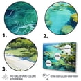 thumbnail image 3 of Designart "A Haven Adorned with Caraibe s Finest" Landscapes Floater Framed Canvas Wall Art, 3 of 7