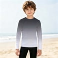 thumbnail image 5 of Boys Girls Sun Protection Swim Shirts,Long Sleeve Gradient Pattern Rash Guards,Suitable for Beach,Pool and Water Sports, 5 of 5