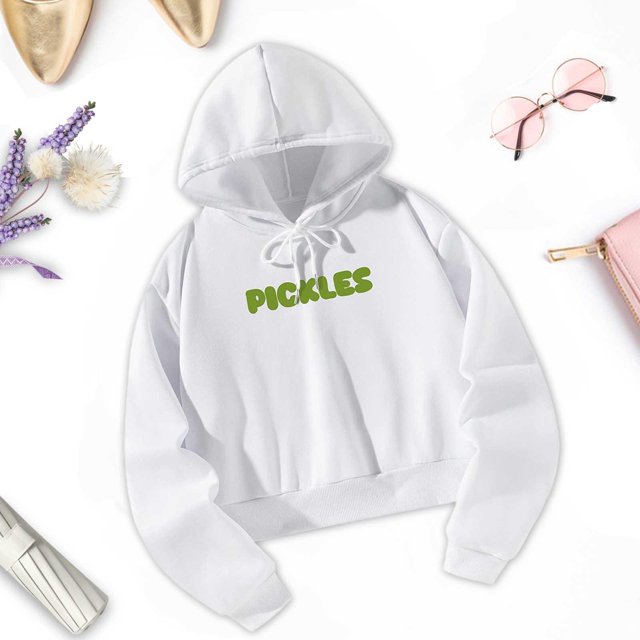 Sudaderas con capucha informales para mujer, sudadera recortada de manga larga, jersey con cordón para el hogar, oficina, calle S