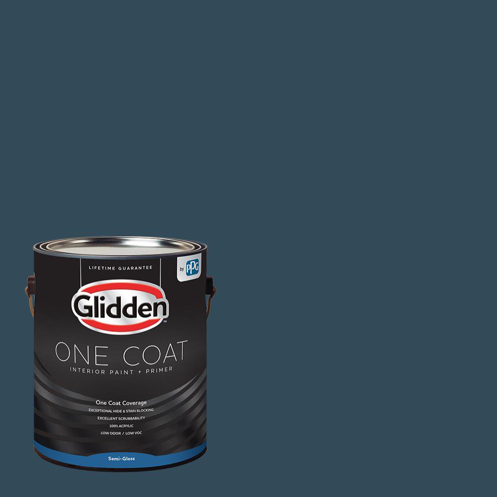 Glidden One Coat Interior Paint and Primer, Sailor's Coat / Blue, 1