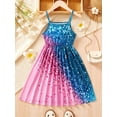 thumbnail image 6 of HWJAD 1-8 Years Baby Girls Spaghetti Strap Dress Toddler Princess Dresses Kids A-Line Casual Sundress Summer Dress, 6 of 6