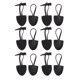 thumbnail image 2 of 6 pares de botones de palanca de cuero de cuerno de moda para abrigo, chaqueta, bolso, costura DIY 6 pares negro, 2 of 9